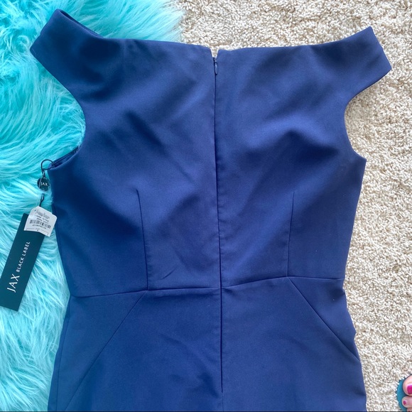 🦋NWT! Neiman Marcus Navy Blue Dress SZ 8 No where to wear - Picture 11 of 16